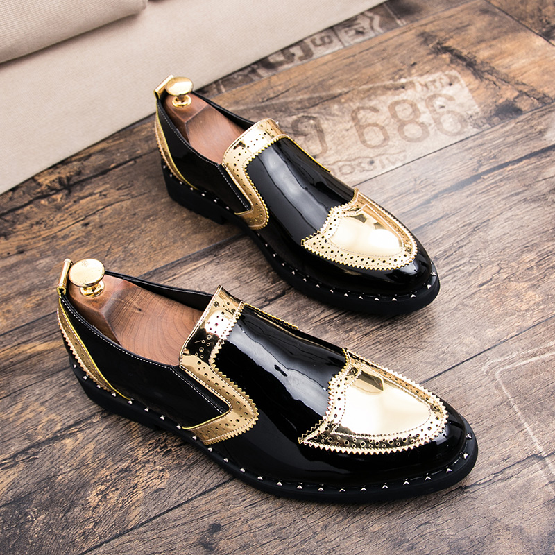 Men Shoes Louboutin - Modne formalne buty męskie Lekkie mokasyny