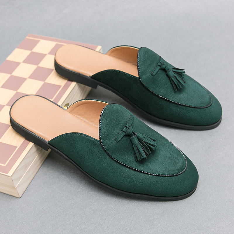 Men Shoes Louboutin - Luksusowe buty codzienne męskie z zamszu