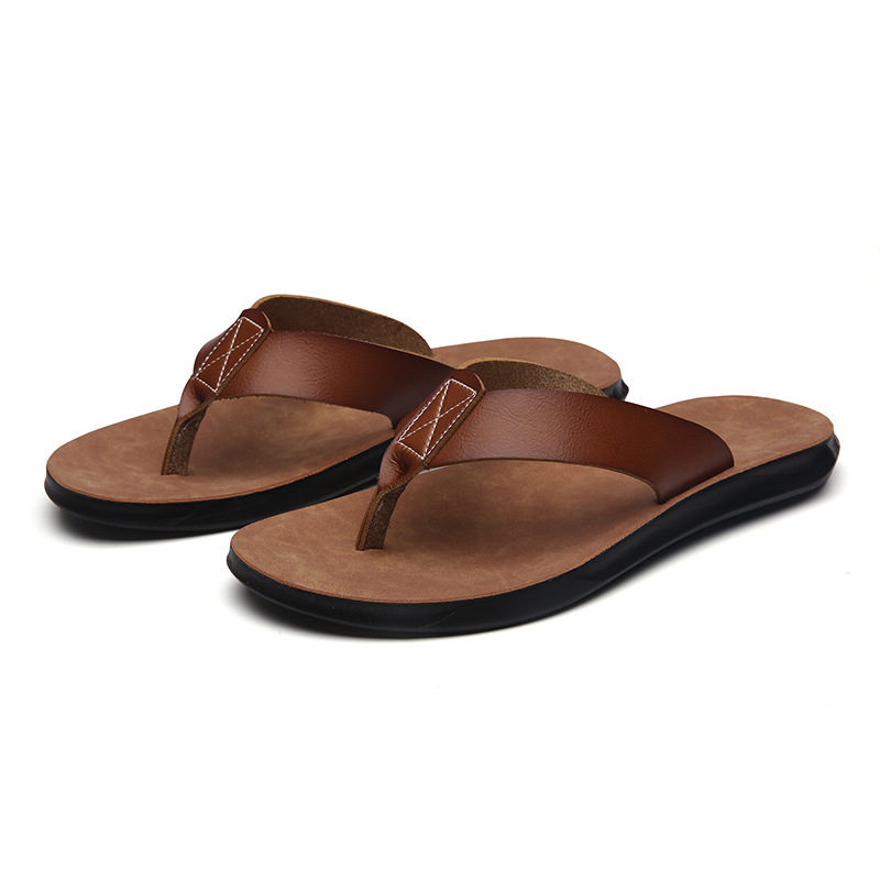 Men'S Shoes Qn - 38-47 Nowe włoskie skórzane klapki męskie,