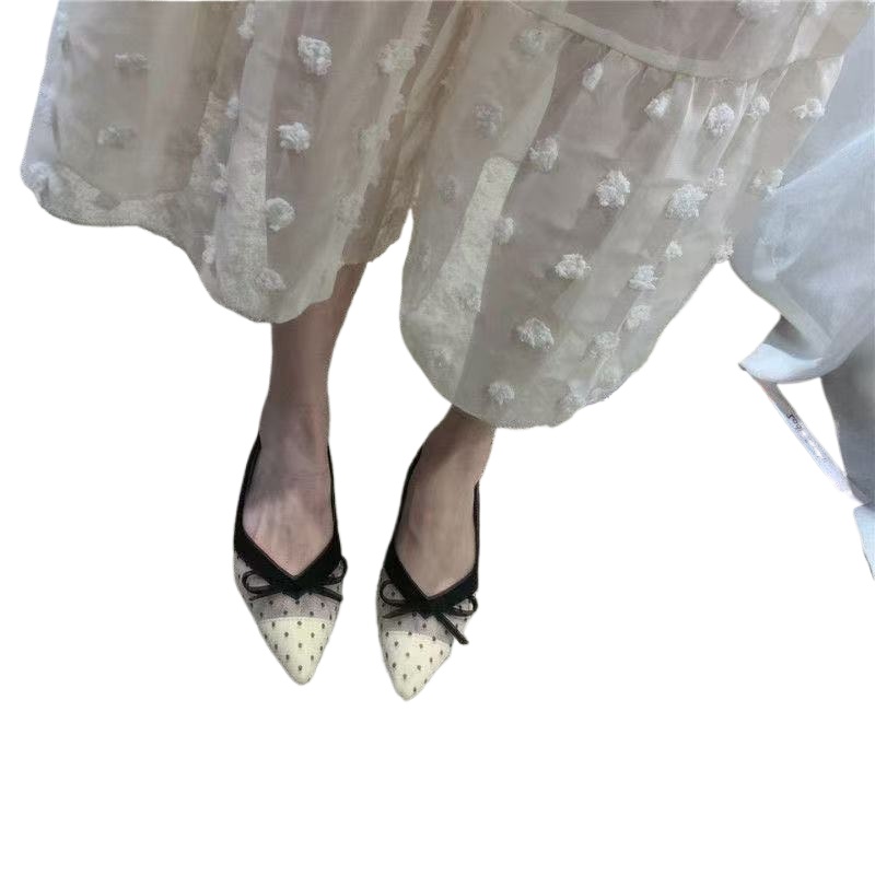 Dress Shoe Pointed - Letnie buty damskie 2026 w kropki,