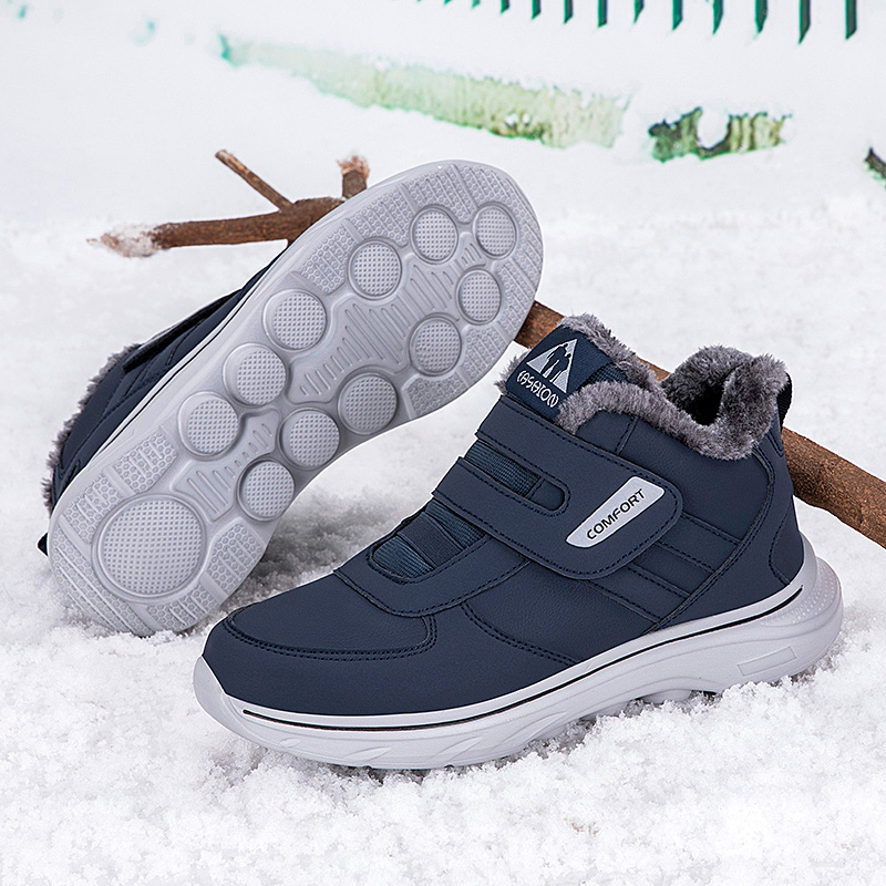Men'S Shoes Diabetic - Zimowe ciepłe sneakersy z pluszową wyściółką,