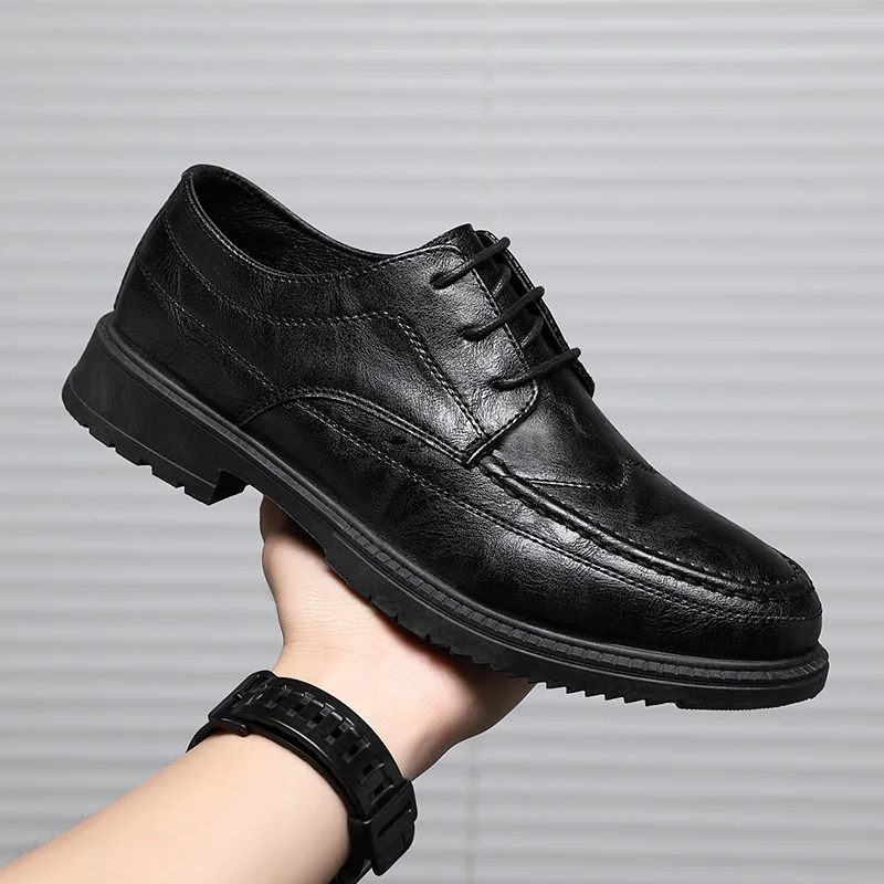 Men Shoes Louboutin - Wysokiej jakości skórzane męskie buty w