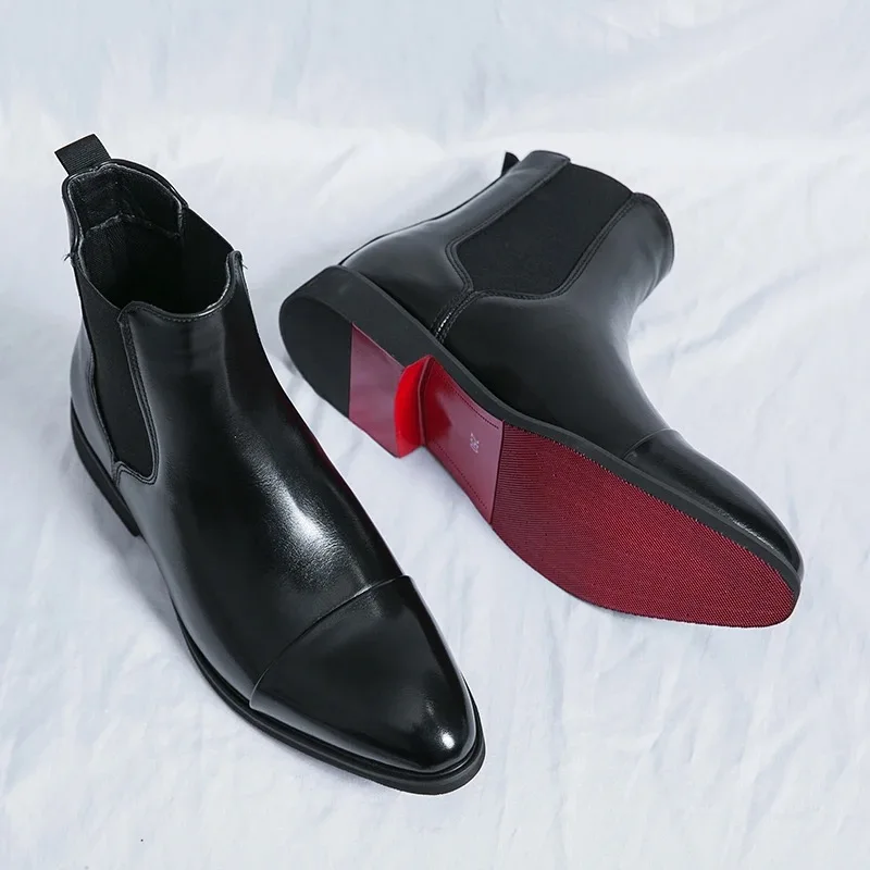 Men Shoes Louboutin - Buty męskie Luksusowa marka Skórzane buty