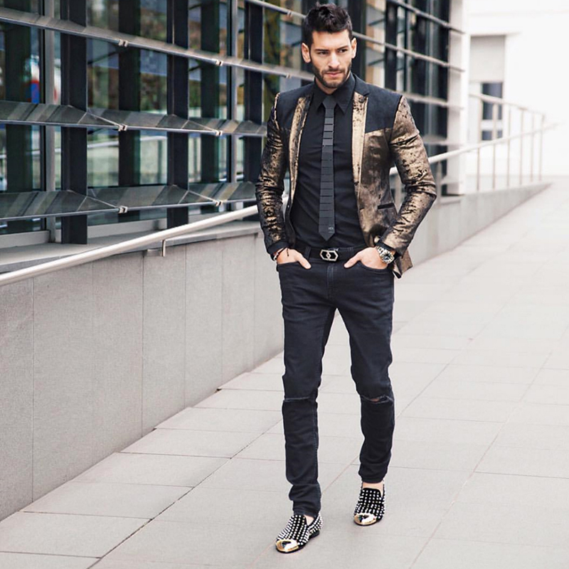 Men Shoes Louboutin - Piergitar ręcznie robione męskie zamszowe buty