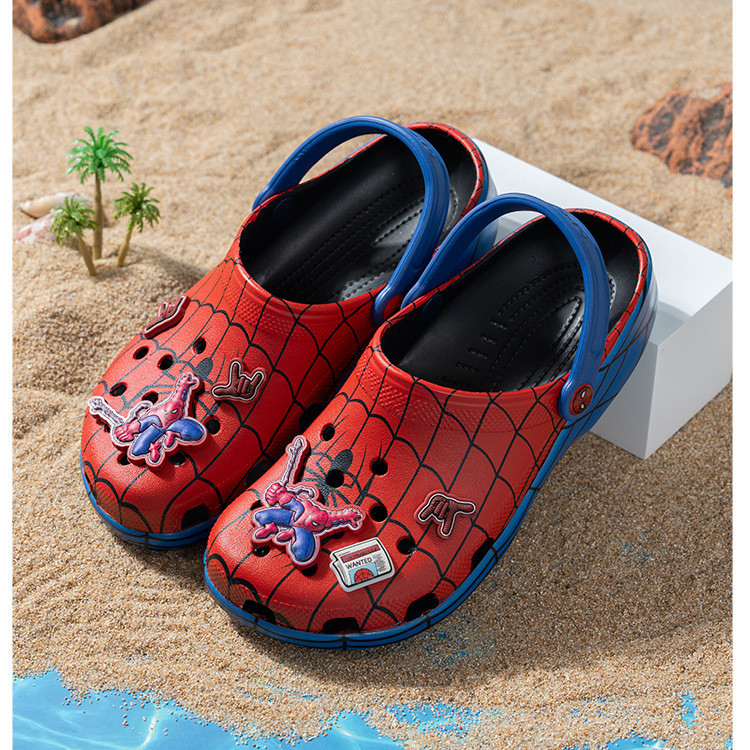 Men Shoes Models - Czerwone sandały w stylu Spider-Mana, modne
