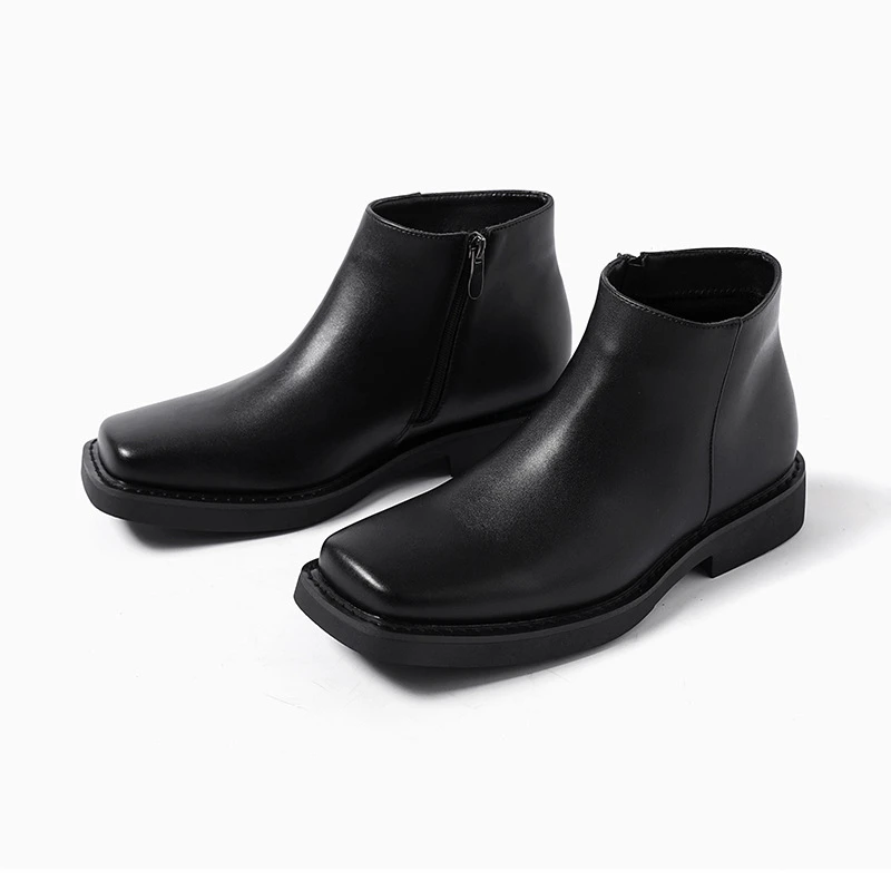 Czarne Nowe Modne Męskie Skórz – Men'S Shoes Qn recenzja i cena