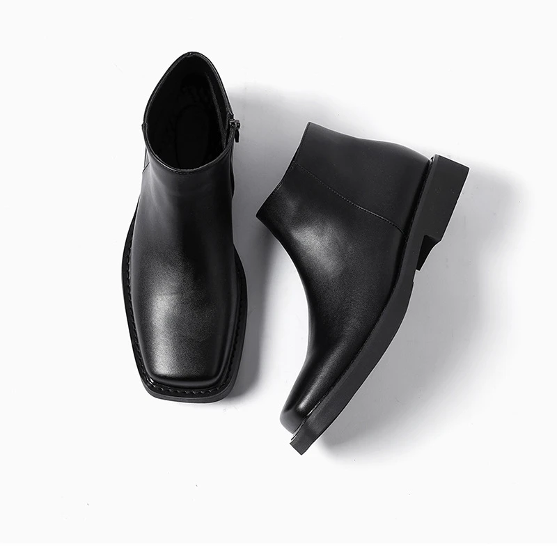 Czarne Nowe Modne Męskie Skórz – Men'S Shoes Qn recenzja i cena