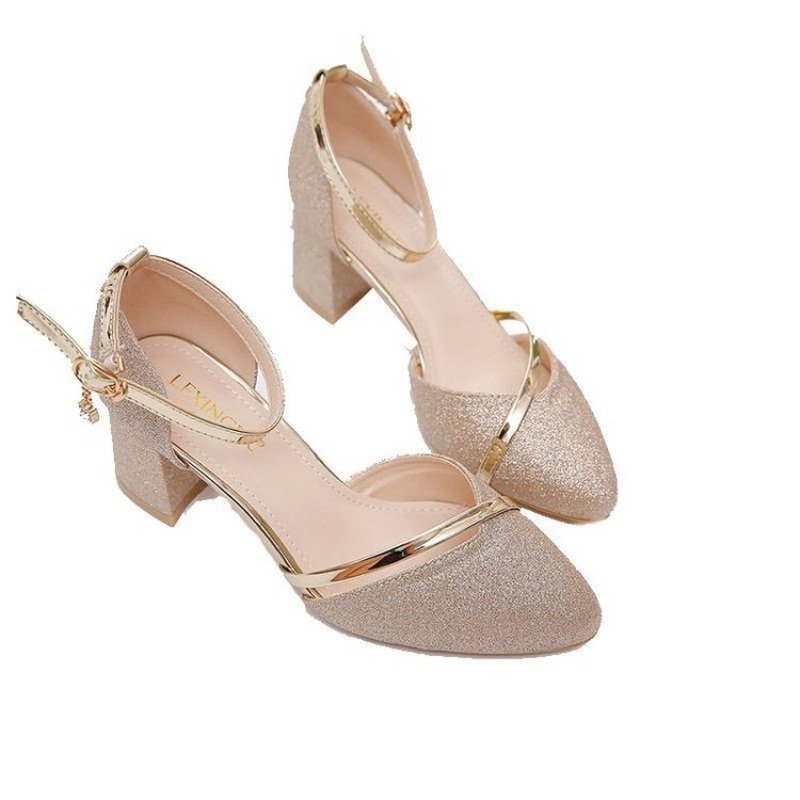 Damskie brokatowe czółenka na  – Dress Shoe Pointed recenzja i cena