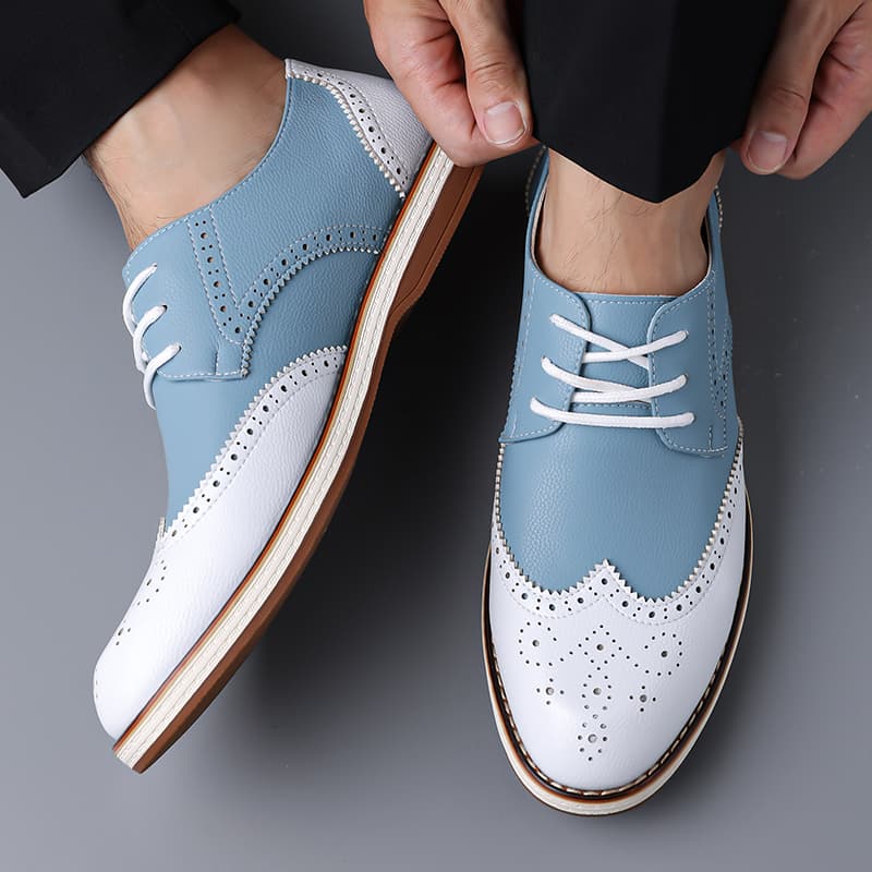 Męskie biało-niebieskie dwukol – Men'S Shoes Qn recenzja i cena