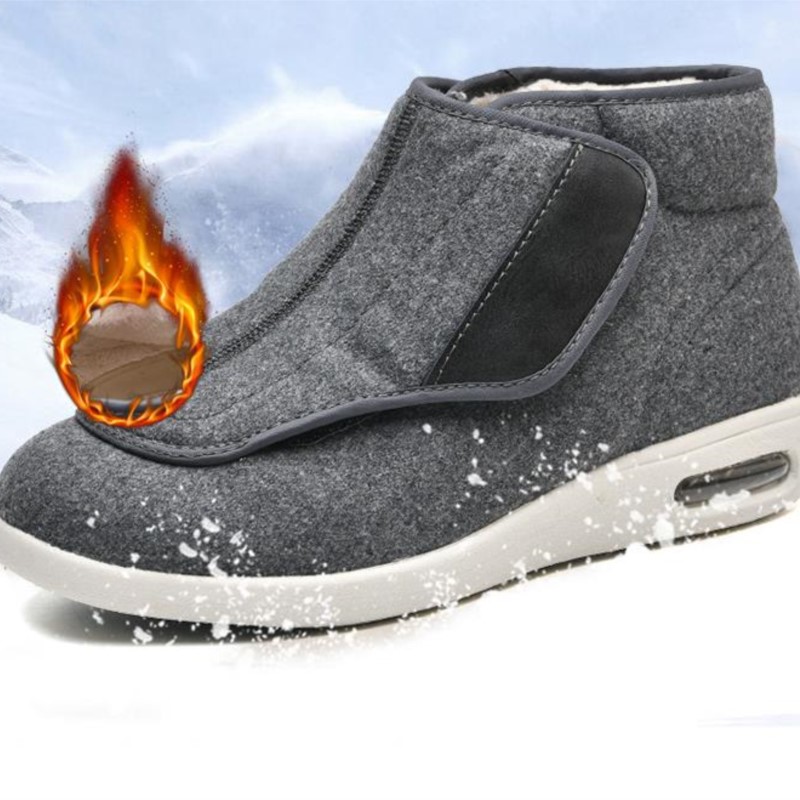 Zimowe welurowe buty ortopedyc – Men'S Shoes Diabetic recenzja i cena