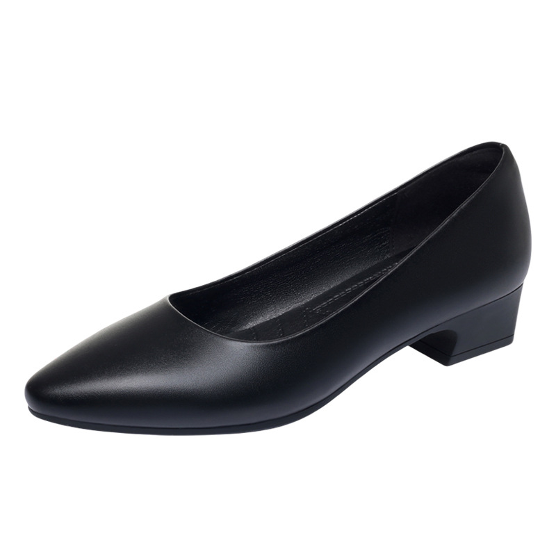 Eleganckie damskie czarne czół – Dress Shoe Pointed recenzja i cena