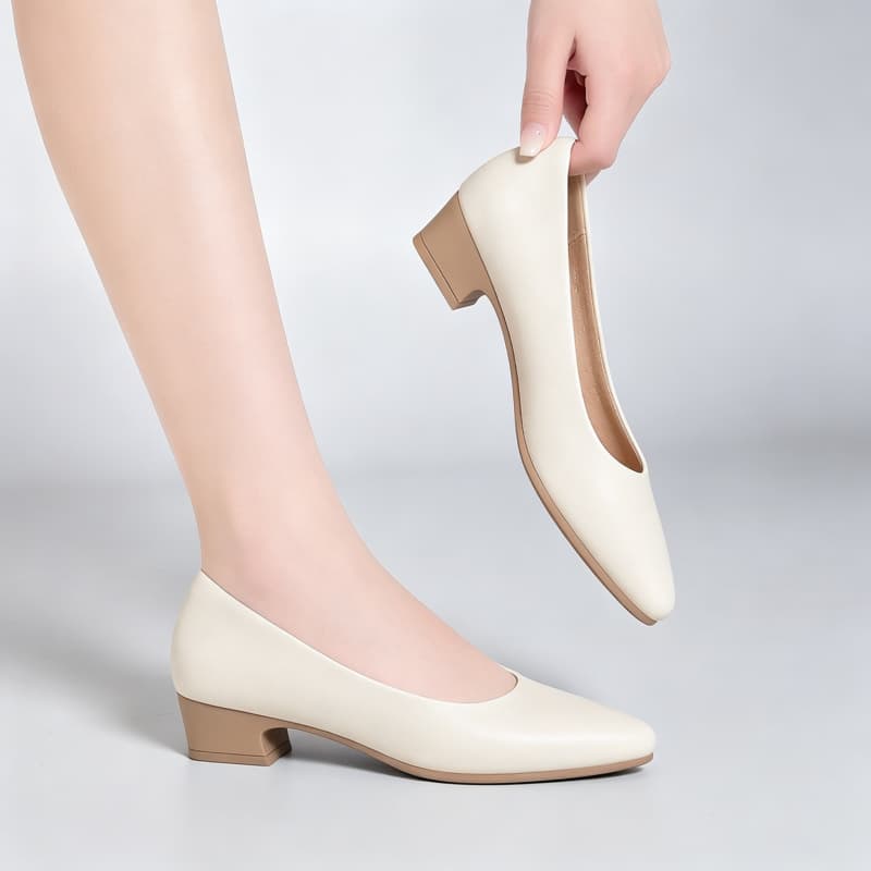 Eleganckie damskie czarne czół – Dress Shoe Pointed recenzja i cena